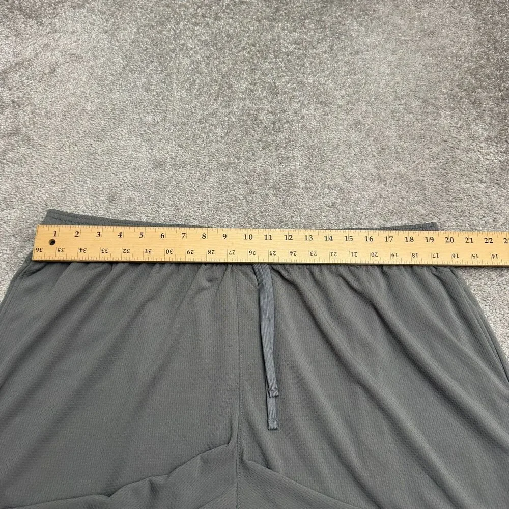 Athletic Works Training Shorts Mens 2Xl Dark Gray Elastic Waist Athletic Active